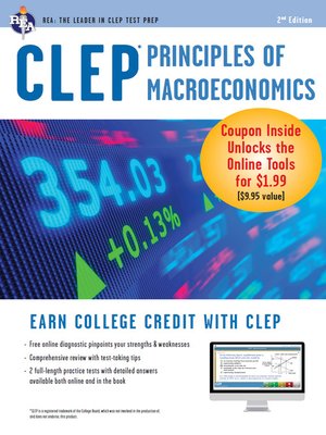 cover image of CLEP Principles of Macroeconomics with Online Practice Exams